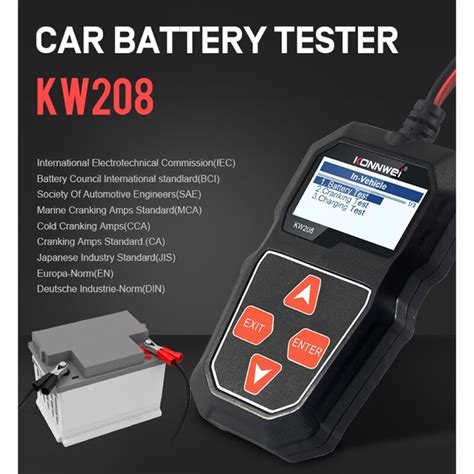 KW208 Car Battery Tester Charger Analyzer 12V 100-... – Grandado
