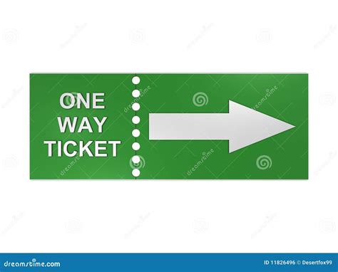 One way ticket stock illustration. Illustration of ticket - 11826496