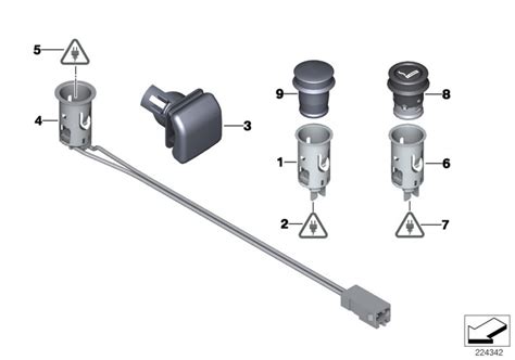 Bmw X3 Socket For Cigarette Lighter Autom 61346973035 Bmw