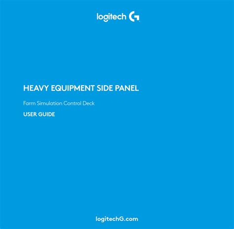 Logitech Heavy Equipment Side Panel User Manual Pdf Download Manualslib