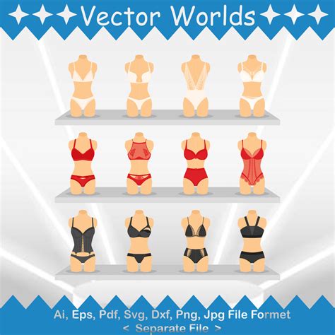 Fashion Lingerie SVG Vector Design MasterBundles