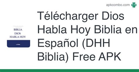 Dios Habla Hoy Biblia en Español APK DHH Biblia Free Télécharger