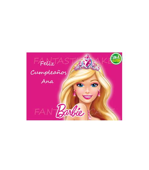 Oblea Para Tarta Barbie N Fantastic Cake