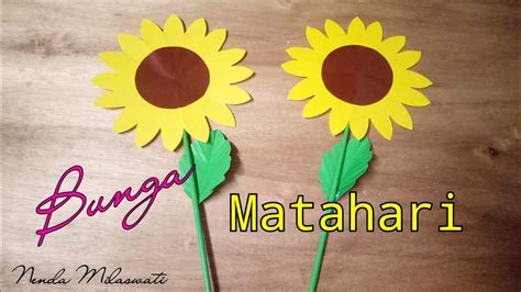 Cara Membuat Bunga Matahari Dari Kertas Origami How To Make Origami