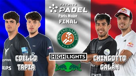 𝗖𝗢𝗘𝗟𝗟𝗢 𝗧𝗔𝗣𝗜𝗔 vs 𝗖𝗛𝗜𝗡𝗚𝗢𝗧𝗧𝗢 𝗚𝗔𝗟Á𝗡 RESUMEN Final PREMIER PADEL