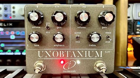 Crazy Tube Circuits Unobtanium Raw Music Only Demo Youtube