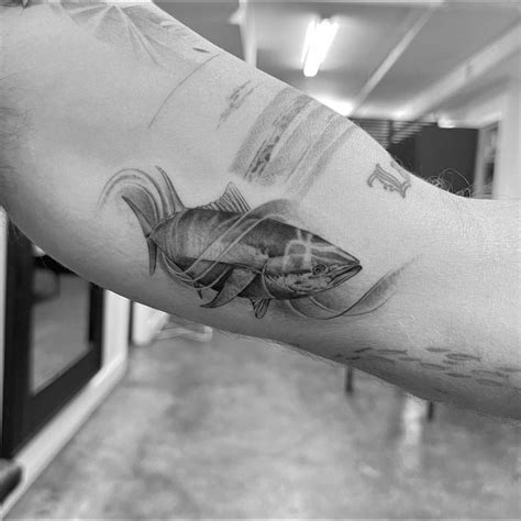 Tuna Tattoo Located On The Inner Arm Illustrative