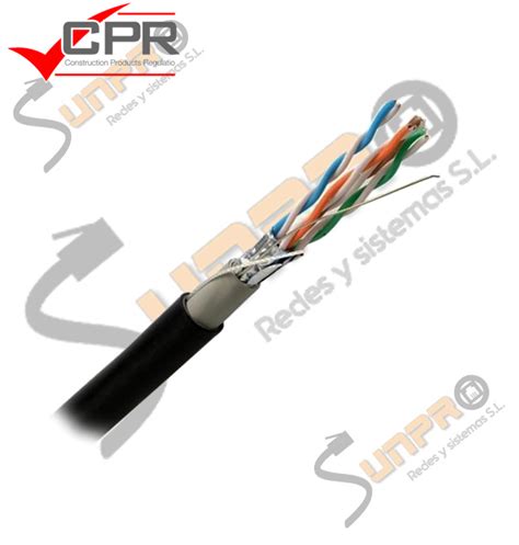 Cable Cat Ftp Exterior Anti Roedor Negro M Cpr Fca Sunpro