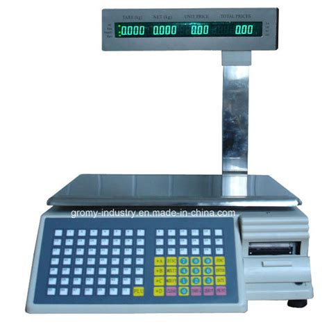 Digital Electronic Barcode Printing Scale With Pole Display Tm Aa B D