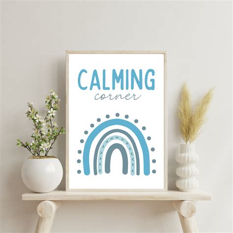 Calm Down Corner Printable Poster Sign, Calming Classroom Decor ...