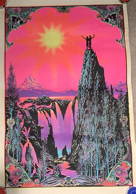 Vintage 1960s Garden Of Eden Blacklight Poster Ebay