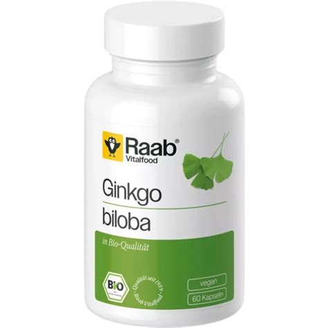 Bio Ginkgo Biloba Kapszula Raab Vitalfood Gmbh Vitalabo Online Shop