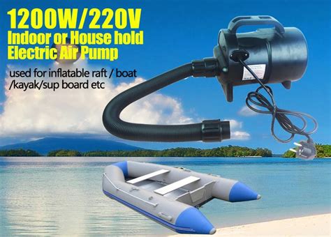 Inflatable Raft Boat Electric Air Pump 1200W 220V 4 6 7PSI In Rowing