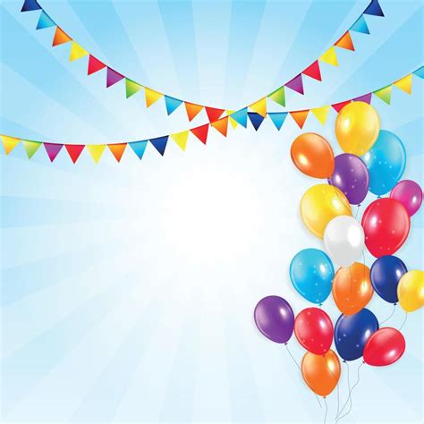 Colored Balloons Background, Vector Illustration. 8340209 Vector Art at ...