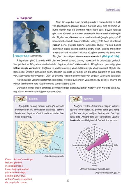 9 Sınıf Coğrafya Gün Yayınları Sayfa 102 Cevapları