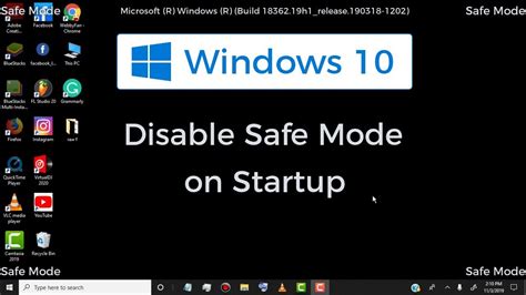 How To Disable Safe Mode On Startup In Any Windows Youtube