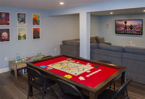 A basement renovation for board game enthusiasts - J.P. Hoffman Design ...