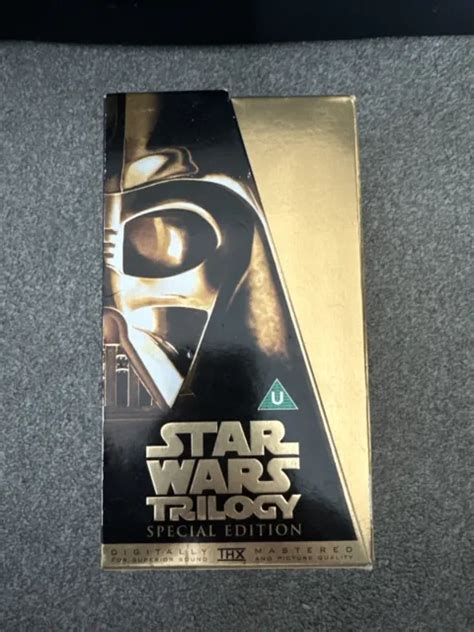 Star Wars Trilogy Special Edition Gold Box Set Vhs Sur