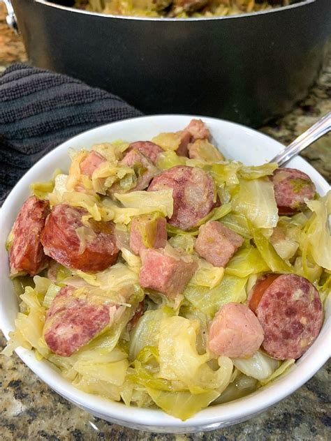 Southern Fried Cabbage With Sausage - This Ole Mom