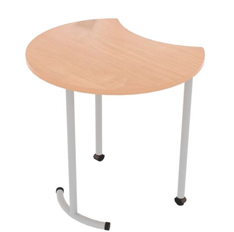 Стол "Капля" на колесной опоре (передвижной)