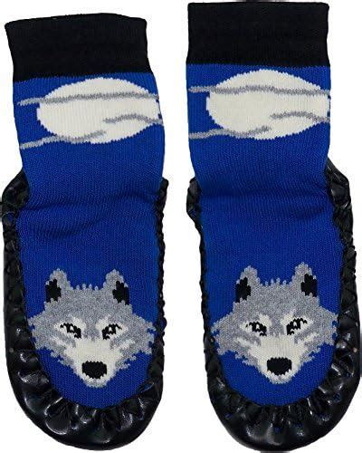 Konfetti Wolf Moon Swedish Moccasin Slipper Sock Slippers