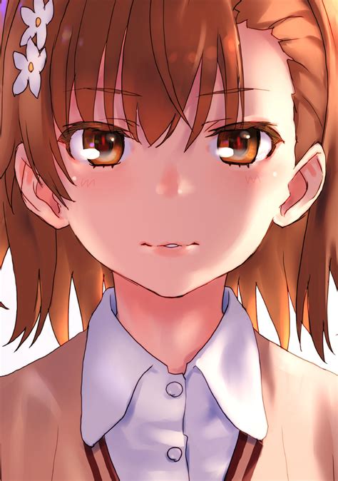 Safebooru 1girl Bangs Blush Brown Eyes Brown Hair Collared Shirt Commentary Request Dress