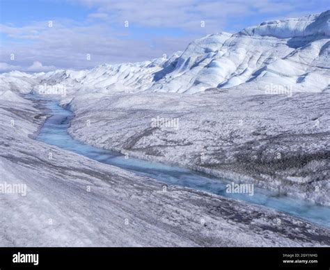 view on Greenland ice sheet Stock Photo - Alamy