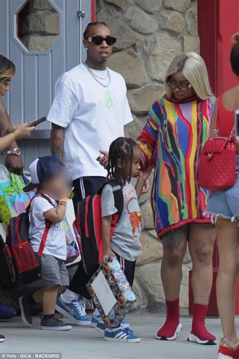 Blac Chyna And Tyga Take Son King Cairo To La Six Flags Daily Mail Online