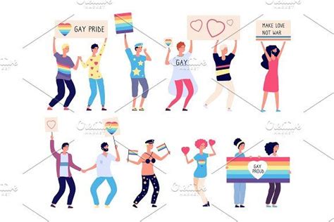 Pride Parade With Lgbt People