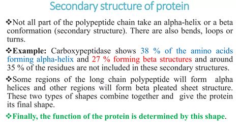 PROTEINS LEVELS OF STRUCTURAL CONFORMATION Pptx Pptx