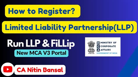 Llp Registration On Mca V Portal Llp Incorporation Procedure Llp