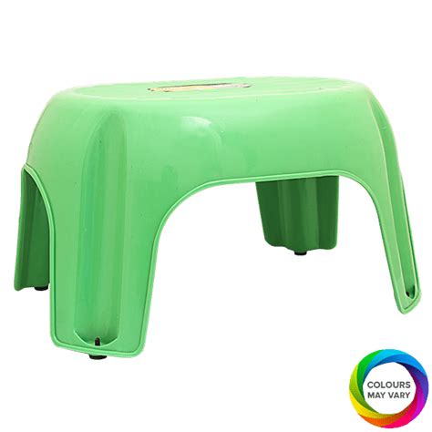 Buy Aaniya Plastic Bathroom Stool Patla Medium Assorted Colour