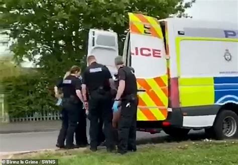 Police Taser Half Naked Man As He Goads Them Go On Shoot Me Daily Mail Online