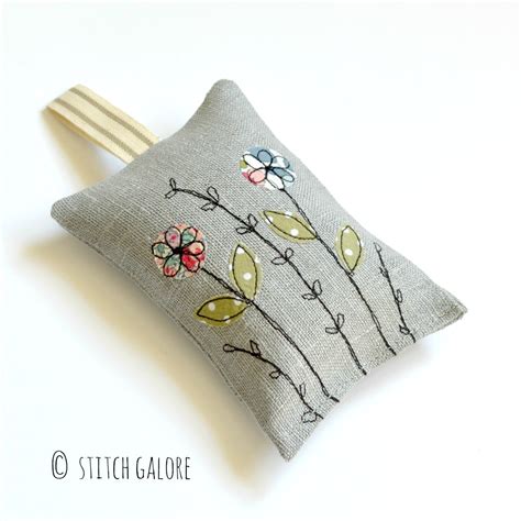 Stitch Galore Embroidered Lavender Bags