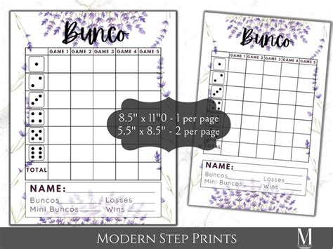 Printable Easter Bunco Score Card Spring April Game Night Bunco Brunch Bunco Springtime