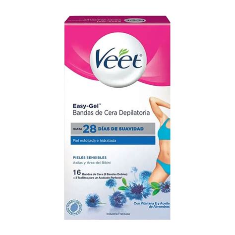 Bandas De Cera Depilatoria Veet Easy Gel Axilas Y Rea Del Bikini