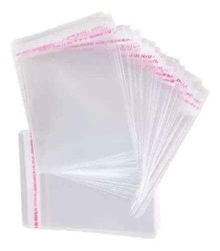 Saco Adesivado Plastico Transparente 8 5x25 C 1000 Unidades Frete grátis