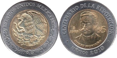 Pesos Centenario De La Revoluci N Otilio Monta O M Xico Foronum