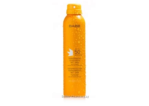 Купить BABE Прозрачный влагостойкий солнцезащитный спрей SPF 50 200 мл в Минске