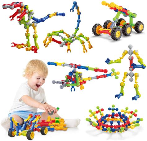 Caferria Kids Building Kit Stem Toys 110 Pcs Educational Construction