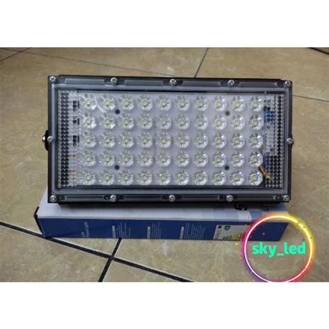 Jual LAMPU SOROT TEMBAK LED SLIM 50 WATT 50W SLIM LED