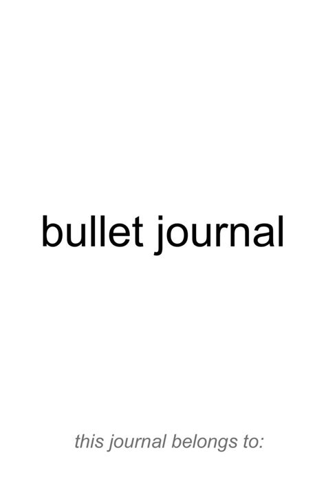 28 Useful Bullet Journal Templates (100% FREE) ᐅ TemplateLab