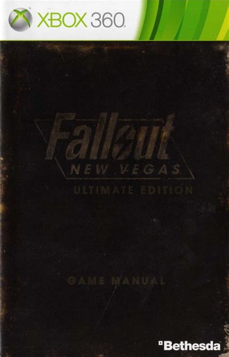 Fallout New Vegas Ultimate Edition Cover Or Packaging Material