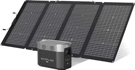 Ecoflow Delta Max Générateur Solaire 1612wh Avec 220w Panneau Solaire Sur Balcon 4 Prises Ca De