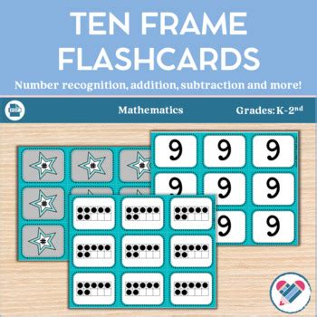 Ten Frame Flashcards by Create-Abilities | Teachers Pay Teachers