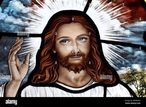 Song Vinh Church Stained Glass Jesus As The Divine Mercy I Trust In