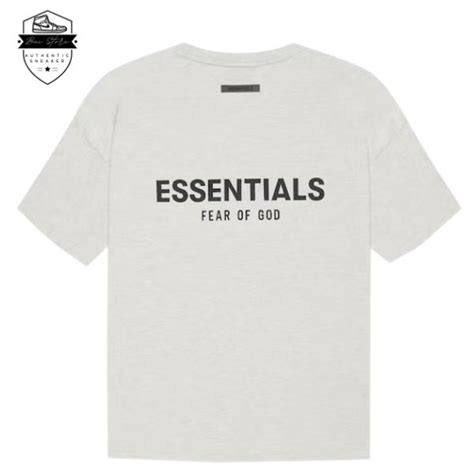 Fear Of God Essentials T Shirt Light Heather Oatmeal Bùi Store