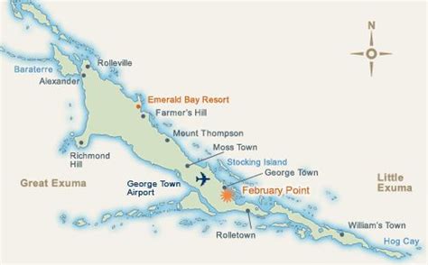 Great Exuma Bahamas Map