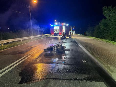 Wieliszew Kolizja I Po Ar Motocykla Na Modli Skiej Kierowc