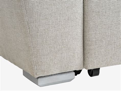 Canapé convertible méridienne VEJLBY tissu sable clair JYSK